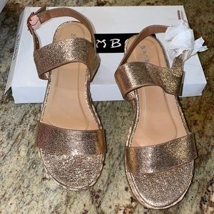 BAMBOO Rose gold Espadrilles Platform Sandals
